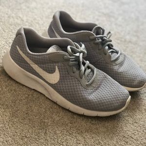 Gray Nike sneakers
